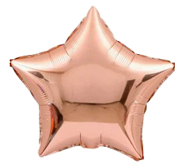Rose Gold Star Shape Mylar Balloon Singapore